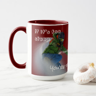 Snowboarder - Als het te steil is Mok