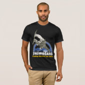 Snowboarder and Sun T-shirt (Voorkant volledig)