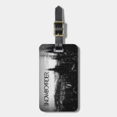 Snowboarder Bagagelabel (Voorkant verticaal)