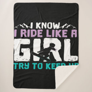 snowboarder Blanket Sherpa Deken