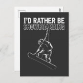 Snowboarder Briefkaart (Voorkant / Achterkant)