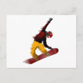 Snowboarder Briefkaart (Voorkant)