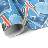 Snowboarder Cadeaupapier (Rol Hoek)