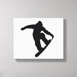 Snowboarder Canvas Afdruk