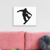 Snowboarder Canvas Afdruk (Insitu (Woonkamer))