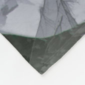 Snowboarder "Carving the Mountain" Wintersport Fleece Deken (Hoek)