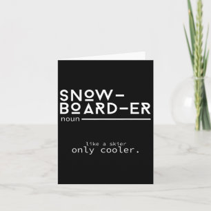 Snowboarder Definitie Grappig Snowboarden Winter S Kaart