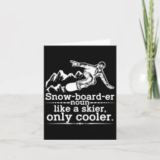 Snowboarder Definitie Grappig Snowboarden Winter S Kaart