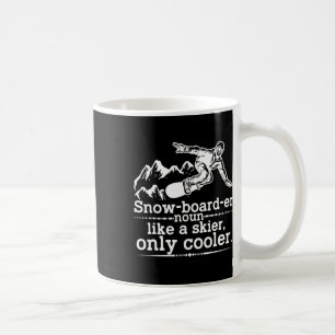 Snowboarder Definitie Grappig Snowboarden Winter S Koffiemok