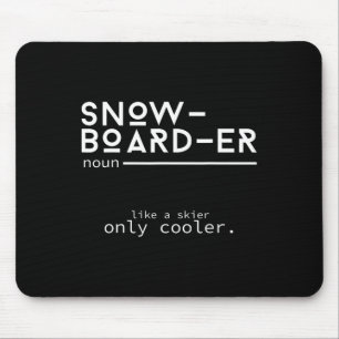 Snowboarder Definitie Grappig Snowboarden Winter S Muismat