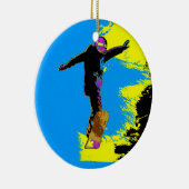 Snowboarder Flight - Snowboarder Ceramic Ornament (Rechts)