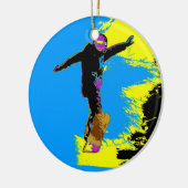 Snowboarder Flight - Snowboarder Ceramic Ornament (Links)