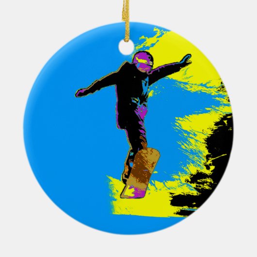Snowboarder Flight - Snowboarder Ceramic Ornament (Achterkant)