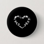 Snowboarder Freeriding Design. Ski Snowboard Ronde Button 5,7 Cm (Voorkant)