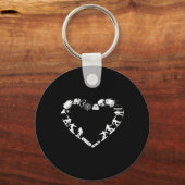 Snowboarder Freeriding Design. Ski Snowboard Sleutelhanger (Voorkant)