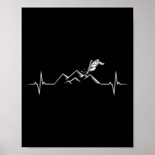 Snowboarder geschenken en Accessoires Uni-volwasse Poster