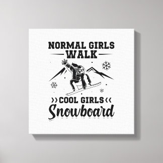 Snowboarder-Gezegden | Wintercadeaus voor Snowboar Canvas Afdruk