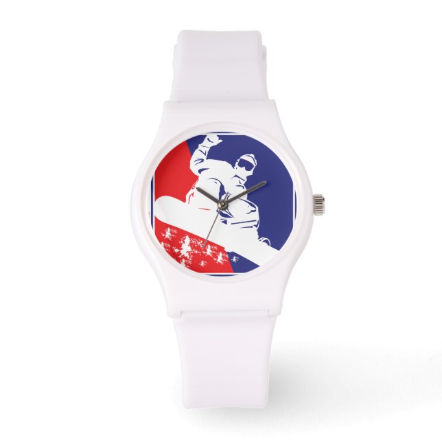Snowboarder Horloge (Voorkant)