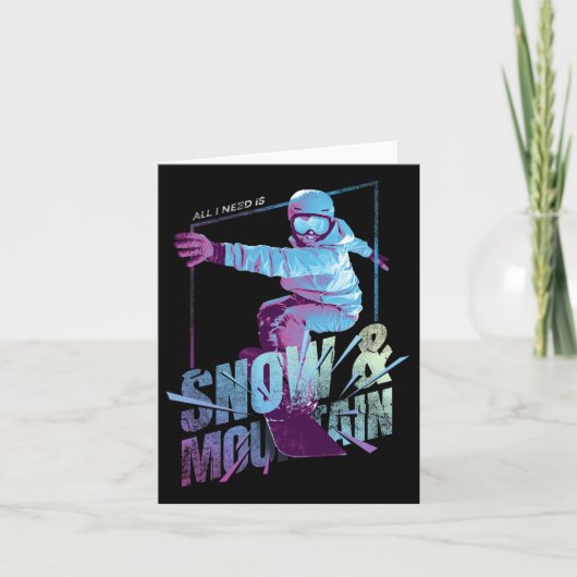 Snowboarder Kaart (Voorkant)