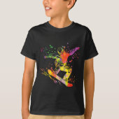 Snowboarder Kleurrijk Snowboard Snowboarden 12 T-shirt (Voorkant)