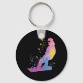 Snowboarder Kleurrijk Snowboard Snowboarden 13 Sleutelhanger (Voorkant)