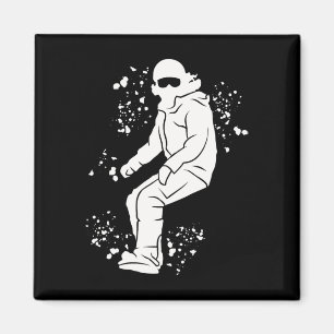 Snowboarder Kleurrijk Snowboard Snowboarden 3 Magneet
