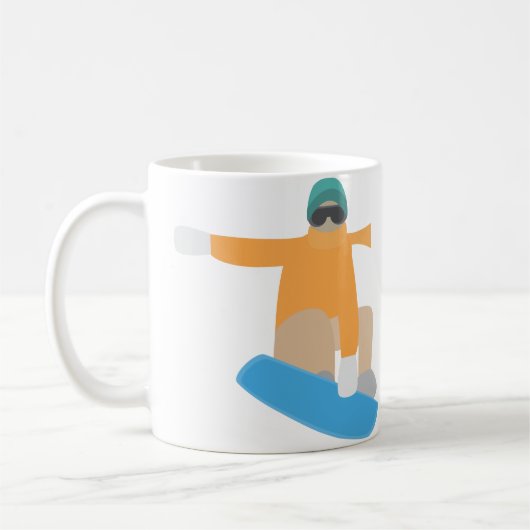 Snowboarder Koffiemok (Links)