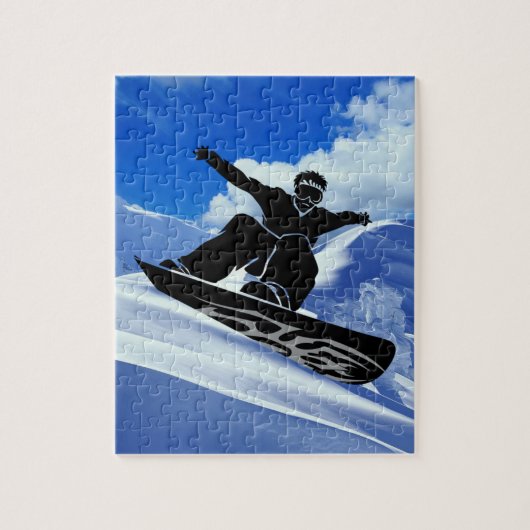 snowboarder legpuzzel (Verticaal)