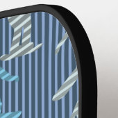 Snowboarder lijnen pickleball paddle (Links Detail)