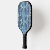 Snowboarder lijnen pickleball paddle (Links)