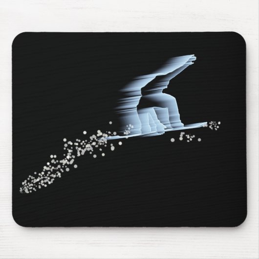 Snowboarder Mousepad Muismat (Voorkant)