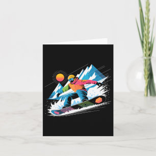 Snowboarder Ontdek de hellingen van snowboarden li Kaart