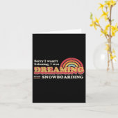 Snowboarder-ontwerp Kaart (Gele Bloem)