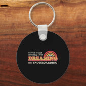 Snowboarder-ontwerp Sleutelhanger (Voorkant)