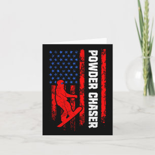 Snowboarder Poeder Chaser Grappig Snowboarden Kind Kaart