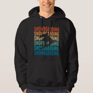 Snowboarder Retro Gift for Snowboarder Hoodie