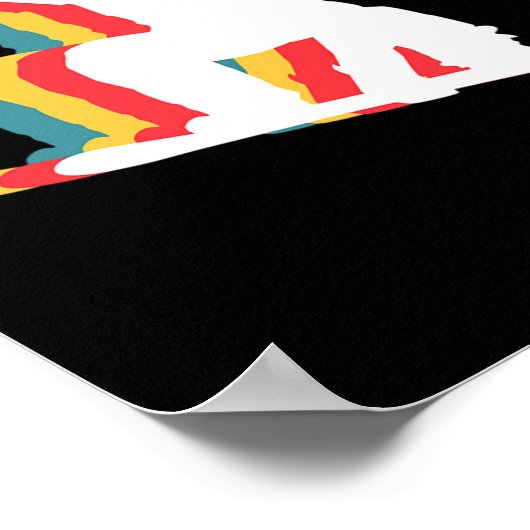 Snowboarder Retro Poster (Hoek)