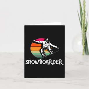 Snowboarder Retro Snowboard Winter Extreme Kaart