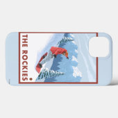 Snowboarder Scene - de Rockies Case-Mate iPhone Case (Achterkant (horizontaal))