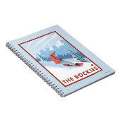Snowboarder Scene - de Rockies Notitieboek (Rechterzijde)