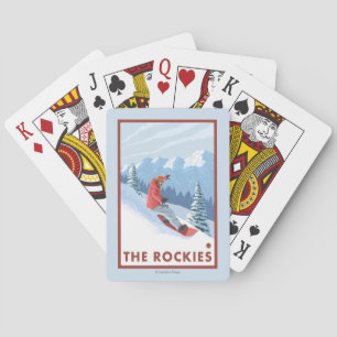 Snowboarder Scene - de Rockies Speelkaarten