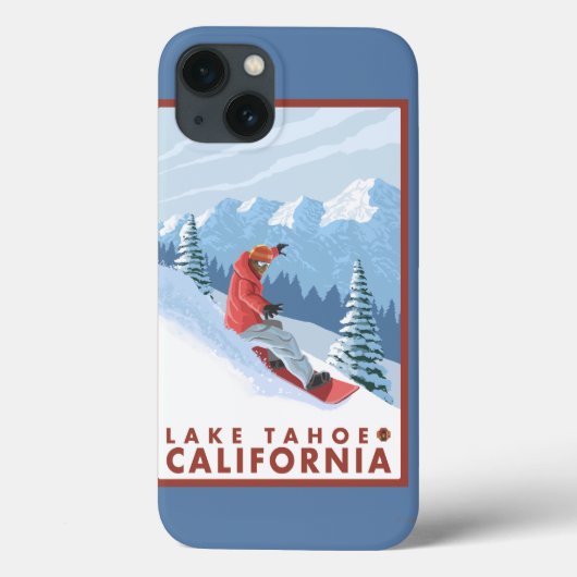Snowboarder Scene - Lake Tahoe, Californië Case-Mate iPhone Case (Achterkant)
