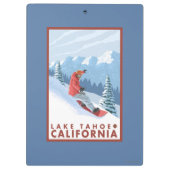 Snowboarder Scene - Lake Tahoe, Californië Klembord (Achterkant)