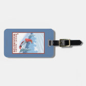 Snowboarder Scene - Mount Adams, Washington Bagagelabel (Voorkant horizontaal)