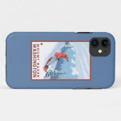 Snowboarder Scene - Mount Baker, Washington Case-Mate iPhone Case (Achterkant (horizontaal))