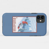 Snowboarder Scene - Mount Baker, Washington Case-Mate iPhone Case (Achterkant (horizontaal))
