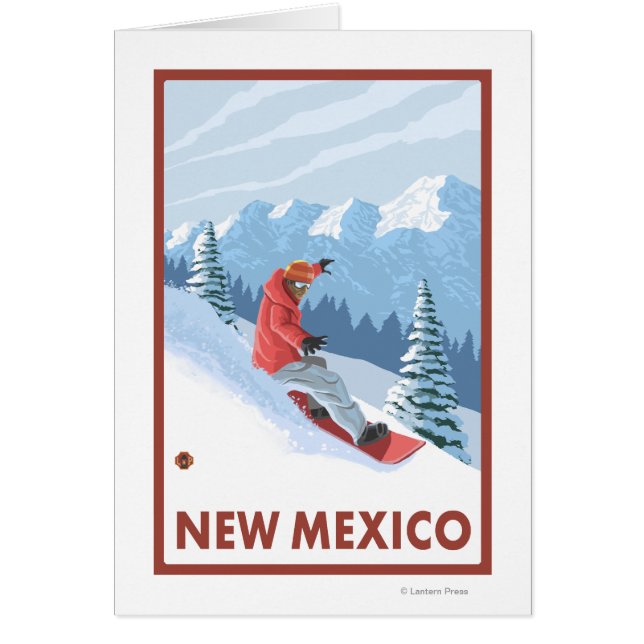 Snowboarder Scène Nouveau-Mexique (Devant)
