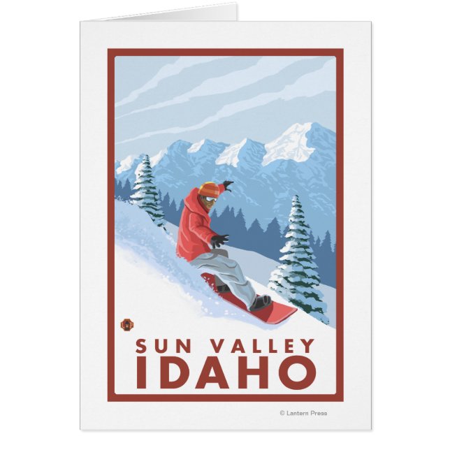 Snowboarder Scene - Sun Valley, Idaho (Devant)