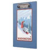 Snowboarder Scene - Washington Klembord (Links)