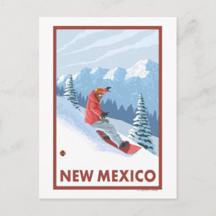 Snowboarder SceneNew Mexico Briefkaart